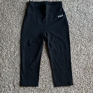 FILA Women’s Black Capri Leggings, Size S